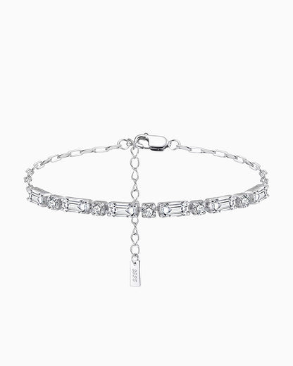 BRACELET À INTERRUPTEUR GIVRÉ. - 3MM