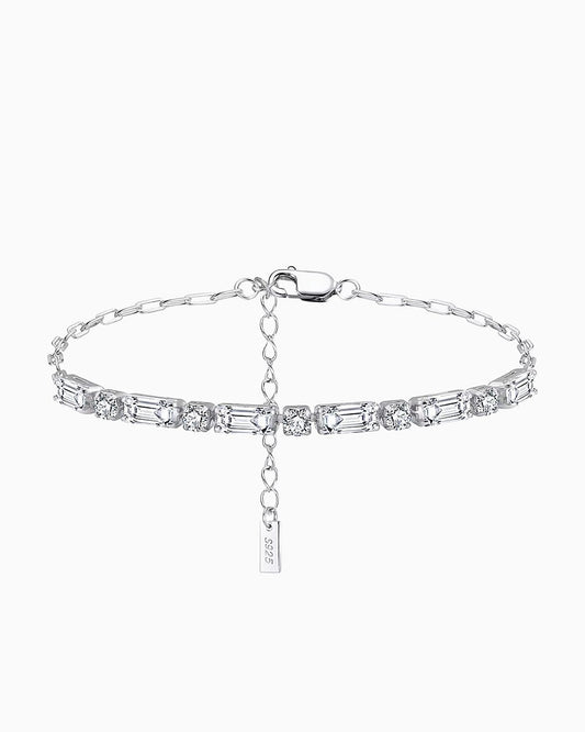 BRACELET À INTERRUPTEUR GIVRÉ. - 3MM