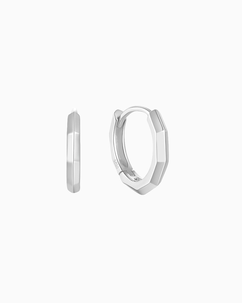 BOUCLES D'OREILLES GEO HOOPS.