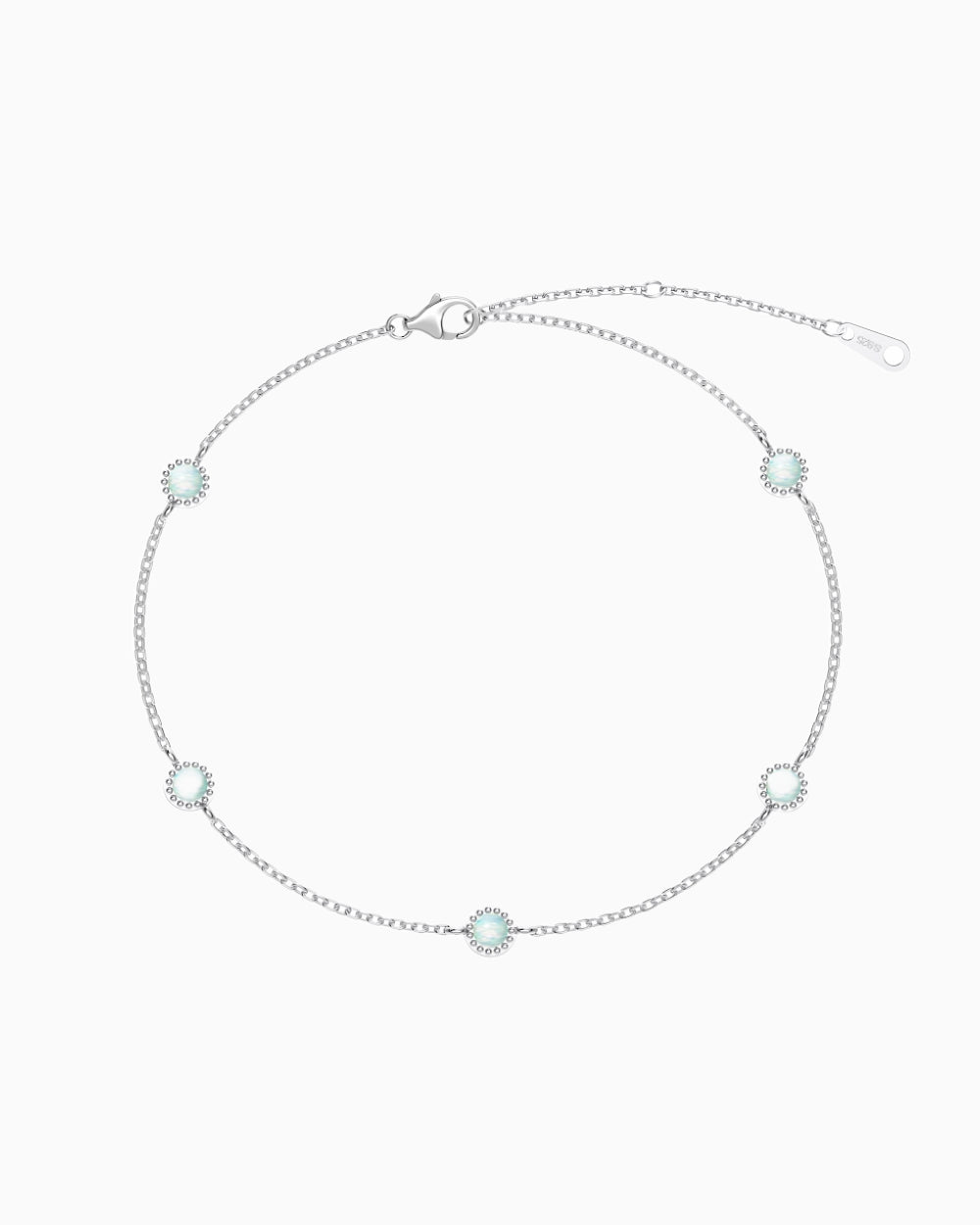 BRACELET EN OPALS VERTS.