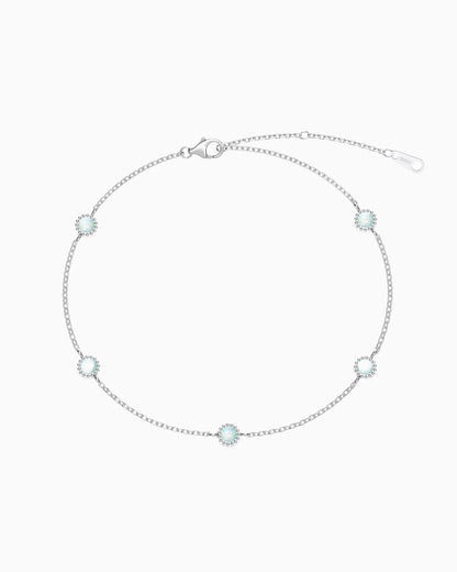 BRACELET EN OPALS VERTS.