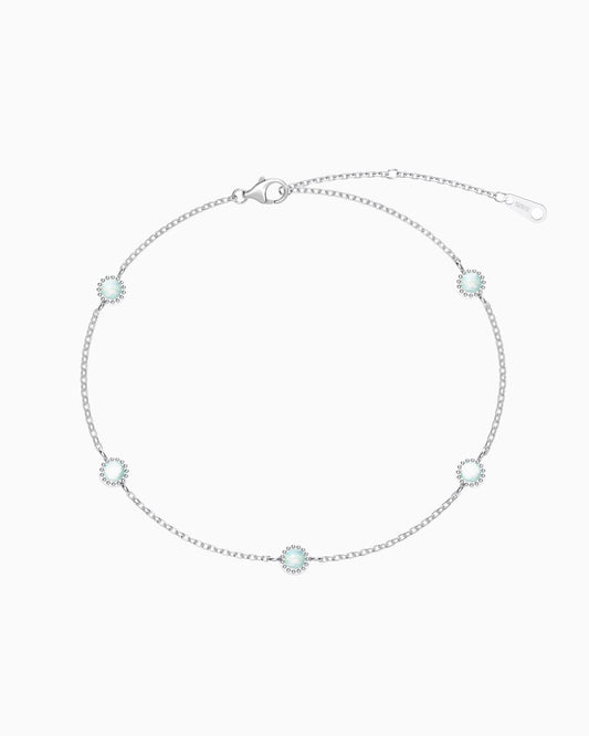 BRACELET EN OPALS VERTS.