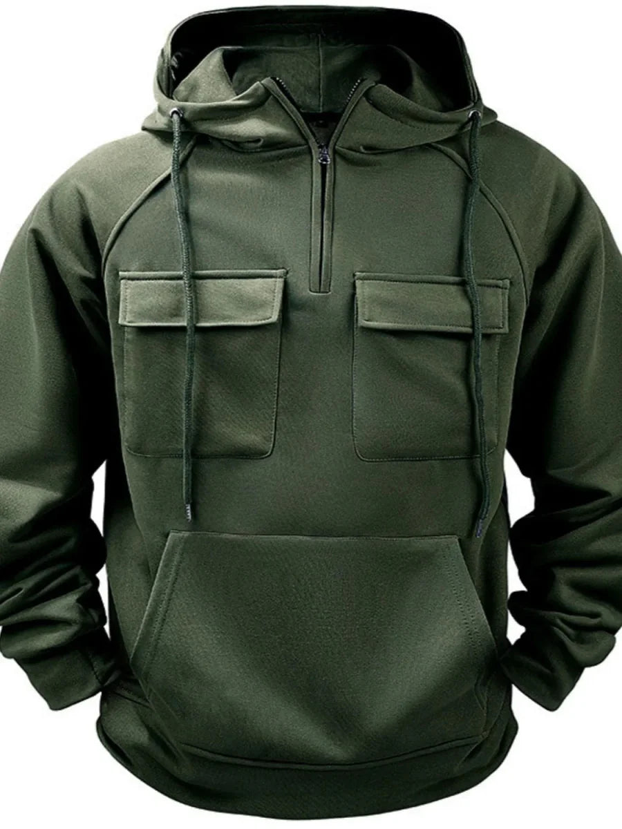 Haut basique à manches longues avec poches – confort quotidien