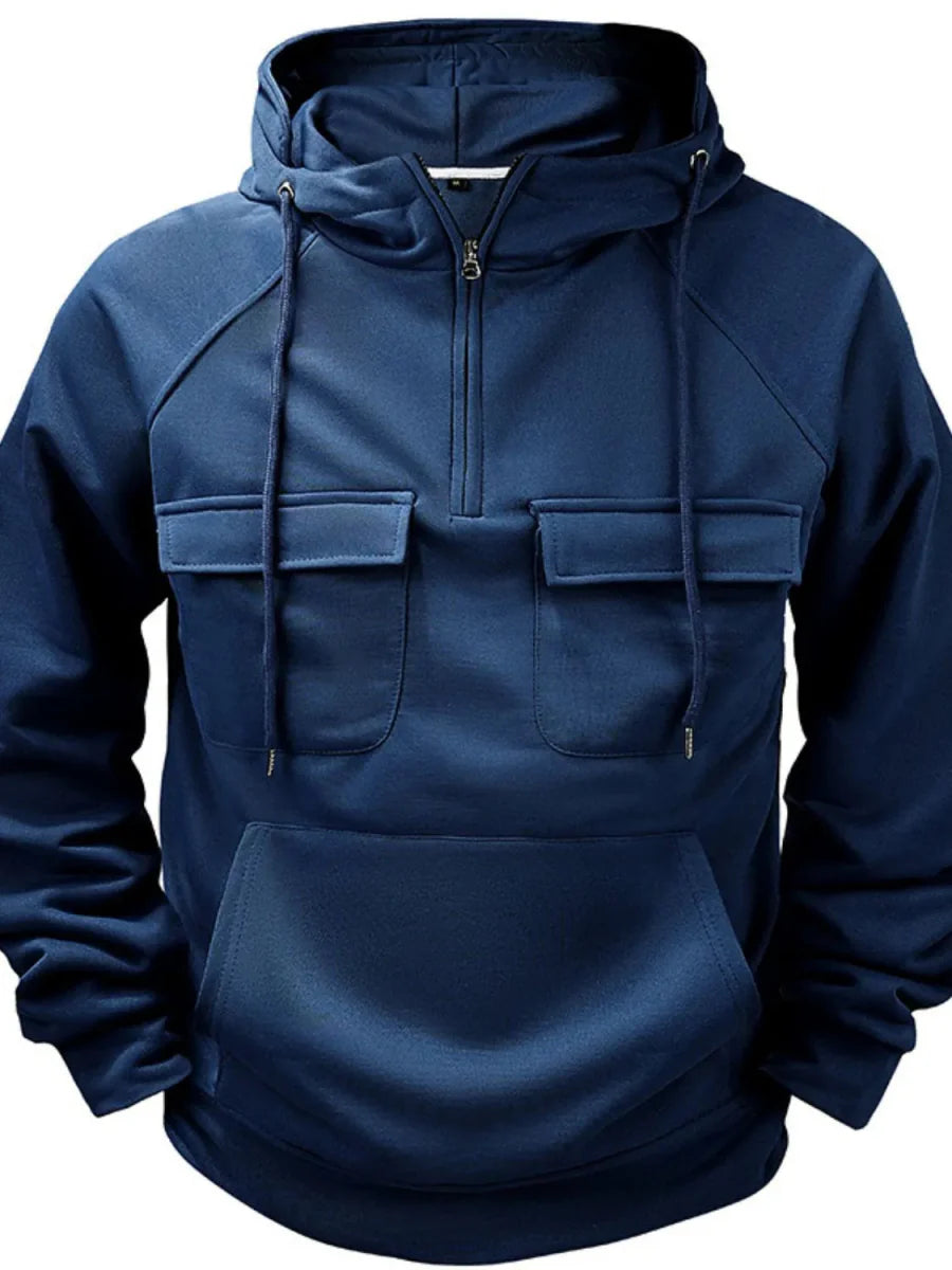 Haut basique à manches longues avec poches – confort quotidien