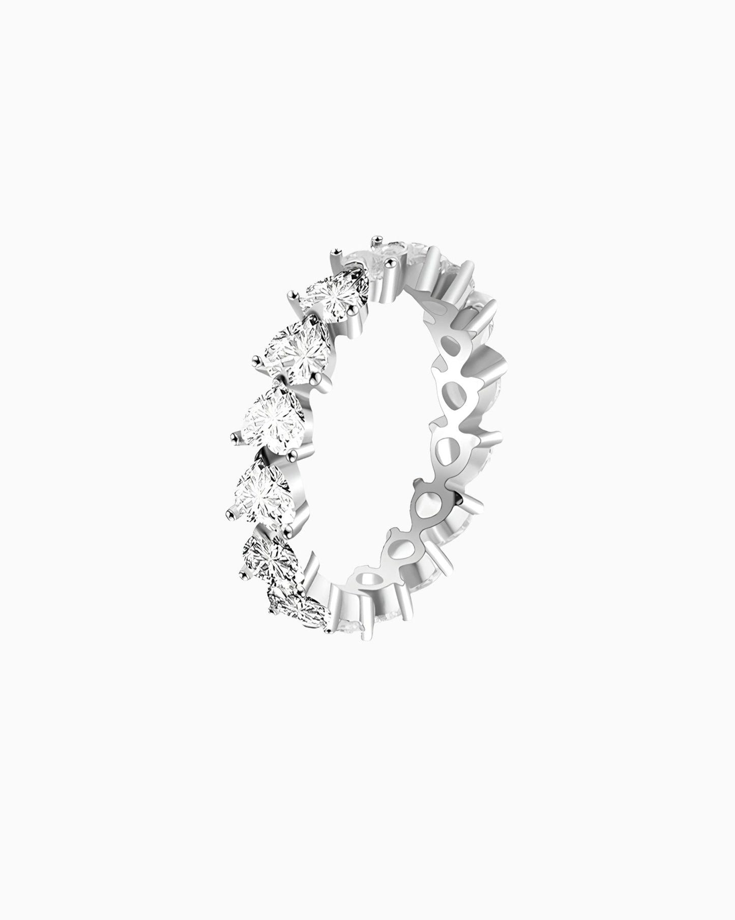 BAGUE EN FORME DE COEUR.