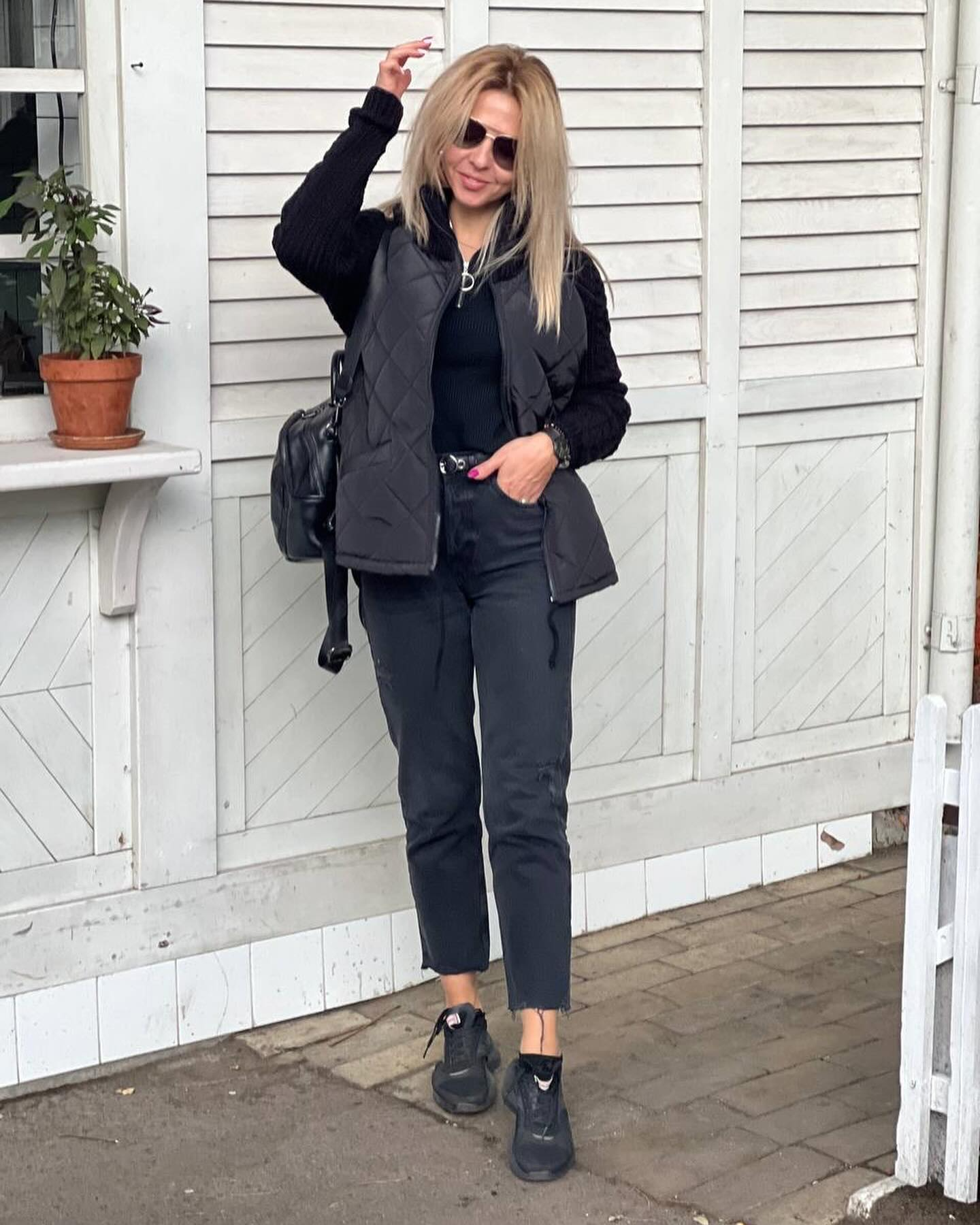 MORFA - Veste Patchwork en maille pour femme