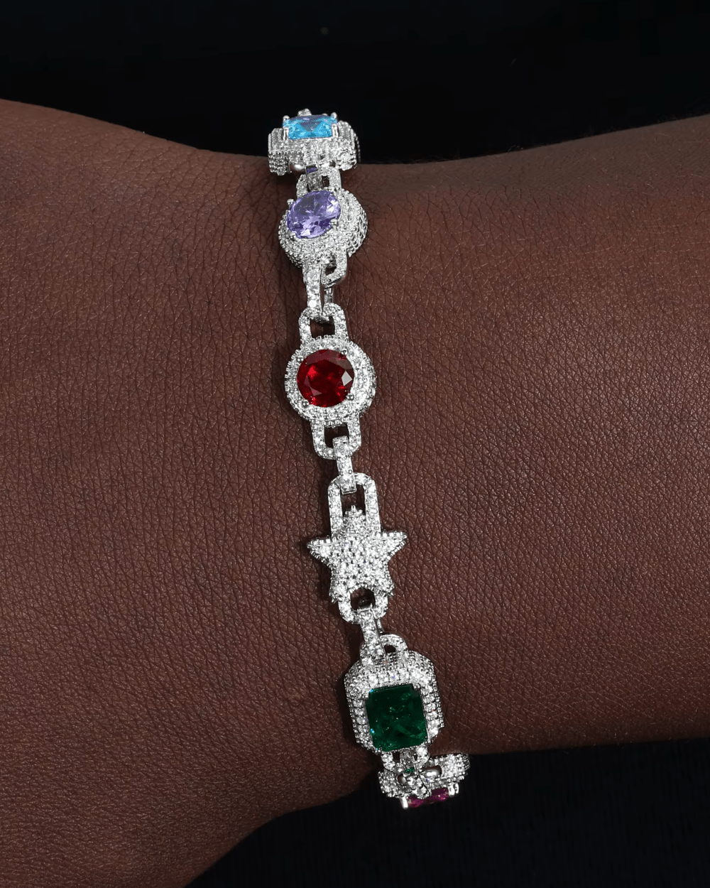 BRACELET BIG GEM EN MOISSANITE.
