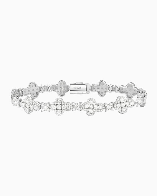 BRACELET ÉTOILES CROIX EN MOISSANITE.