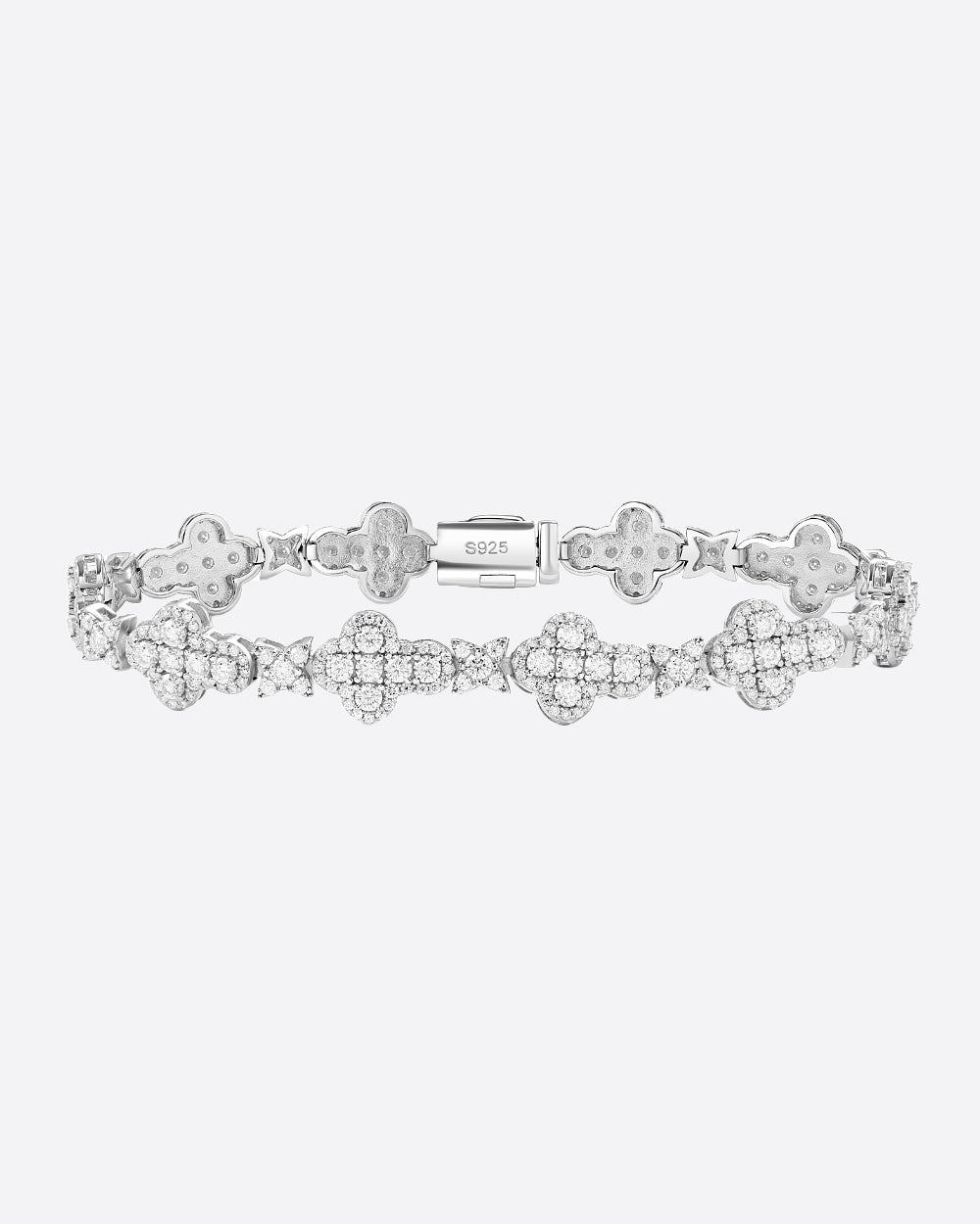 BRACELET ÉTOILES CROIX EN MOISSANITE.