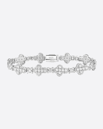 BRACELET ÉTOILES CROIX EN MOISSANITE.