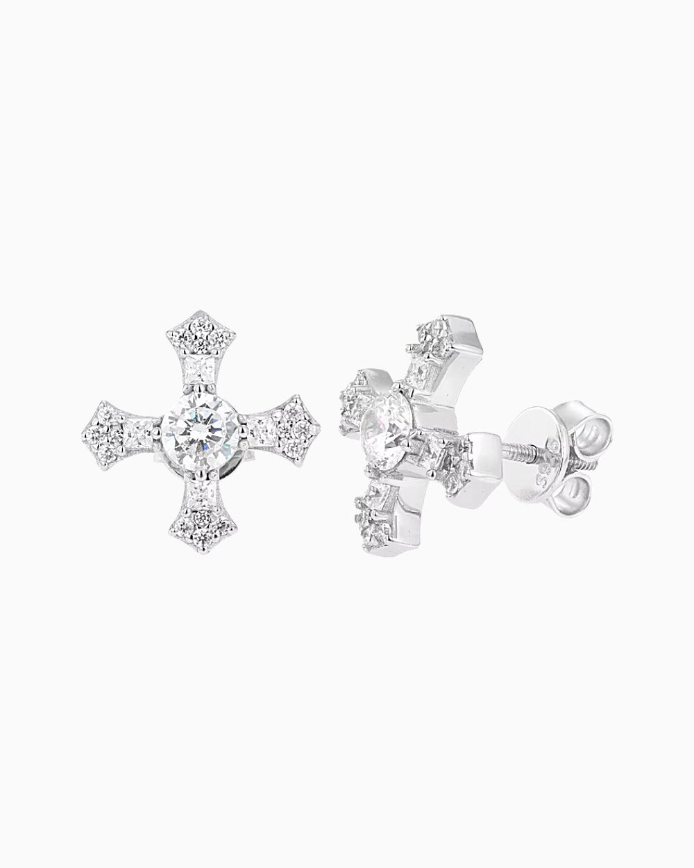 STUDS CROIX EN MOISSANITE.