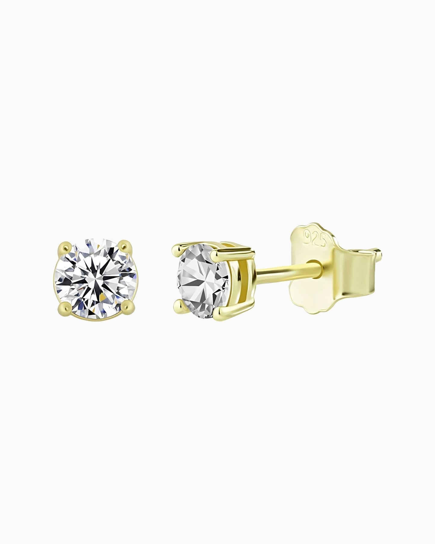 BOUCLES D'OREILLES EN DIAMANT MOISSANITE - 5MM