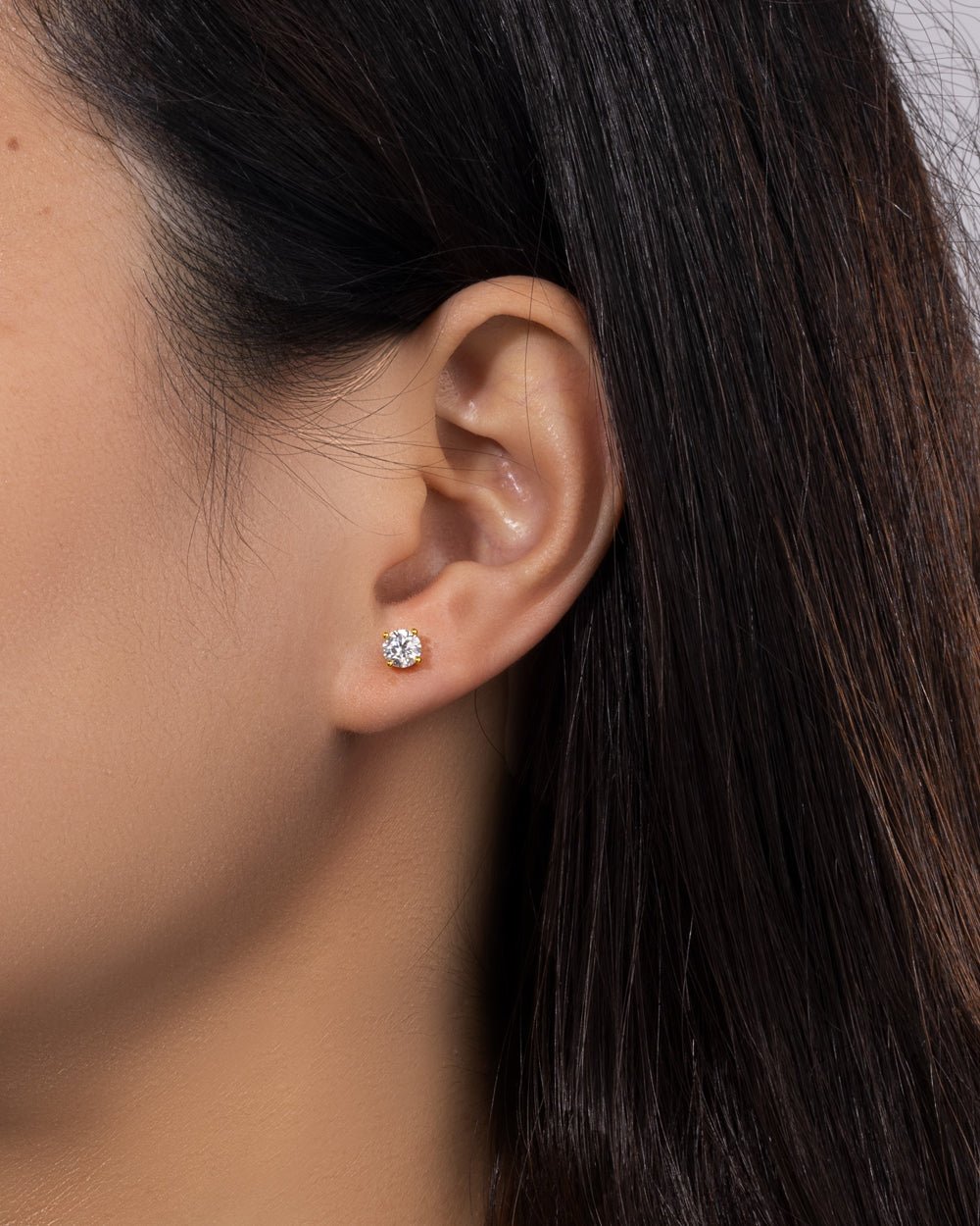 BOUCLES D'OREILLES EN DIAMANT MOISSANITE - 5MM