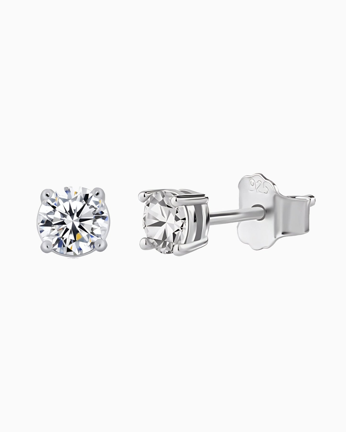 BOUCLES D'OREILLES EN DIAMANT MOISSANITE - 5MM