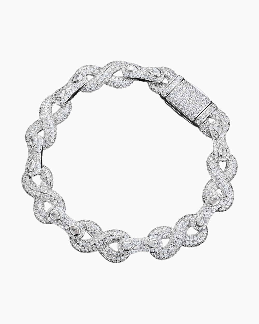 BRACELET INFINITY EN MOISSANITE.