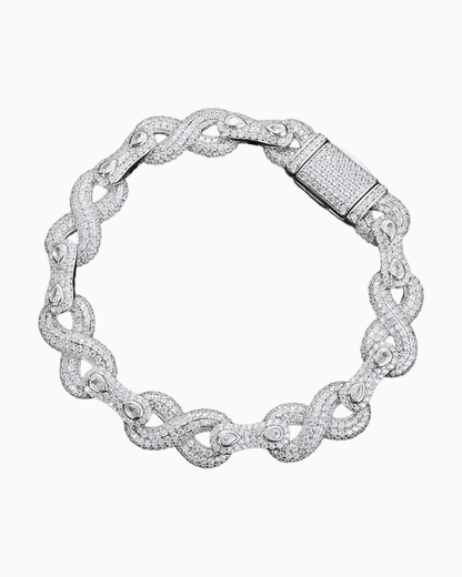 BRACELET INFINITY EN MOISSANITE.