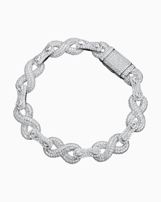 BRACELET INFINITY EN MOISSANITE.