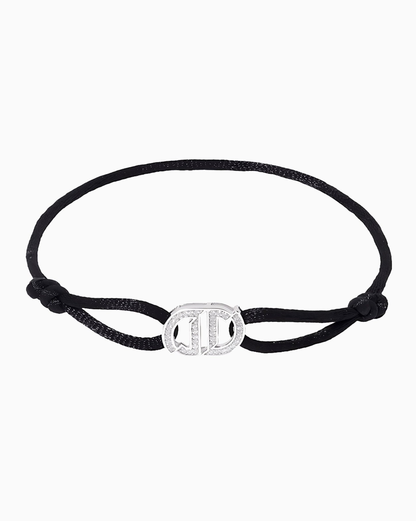 BRACELET EN CORDON INFINITY EN MOISSANITE.