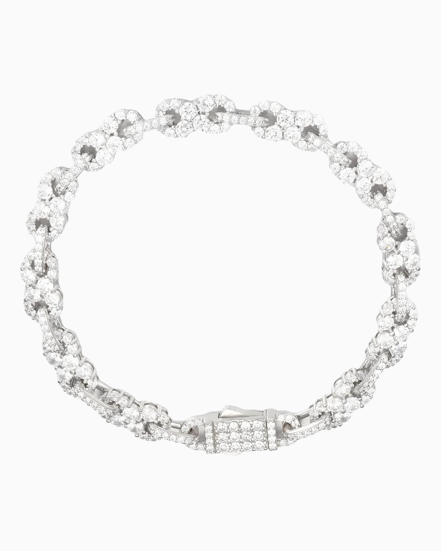 BRACELET LIEN EN PIERRES D'INFINITY MOISSANITE.
