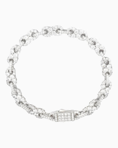 BRACELET LIEN EN PIERRES D'INFINITY MOISSANITE.