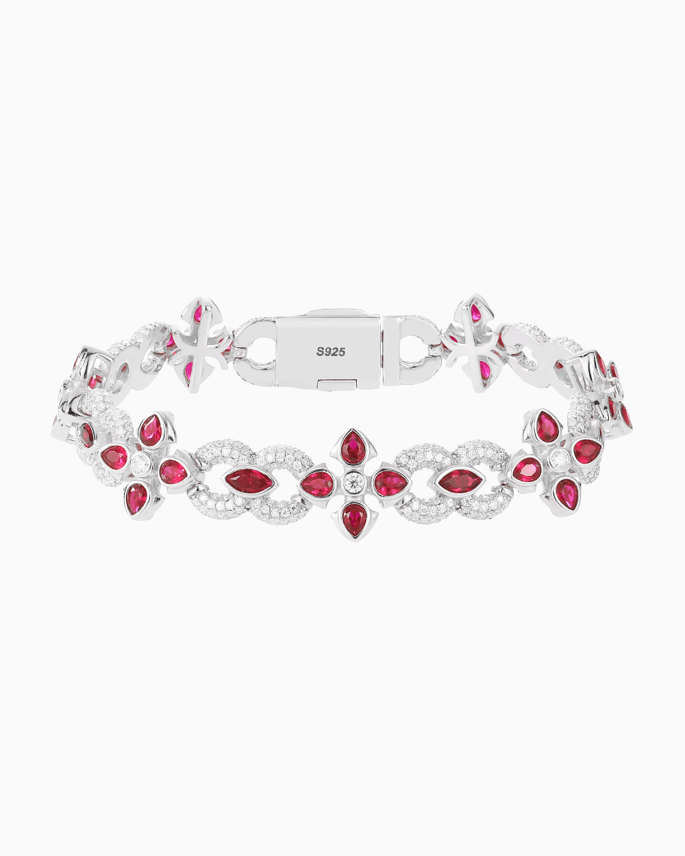 BRACELET EN RUBIS MOISSANITE.