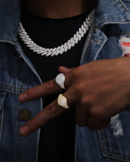 BAGUE DE DECLARATION EN MOISSANITE.