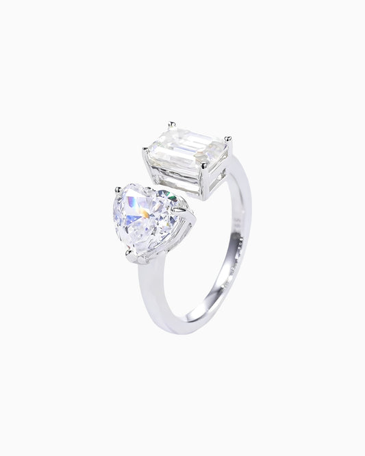 BAGUE D'AMOUR D'ÉTÉ EN MOISSANITE.