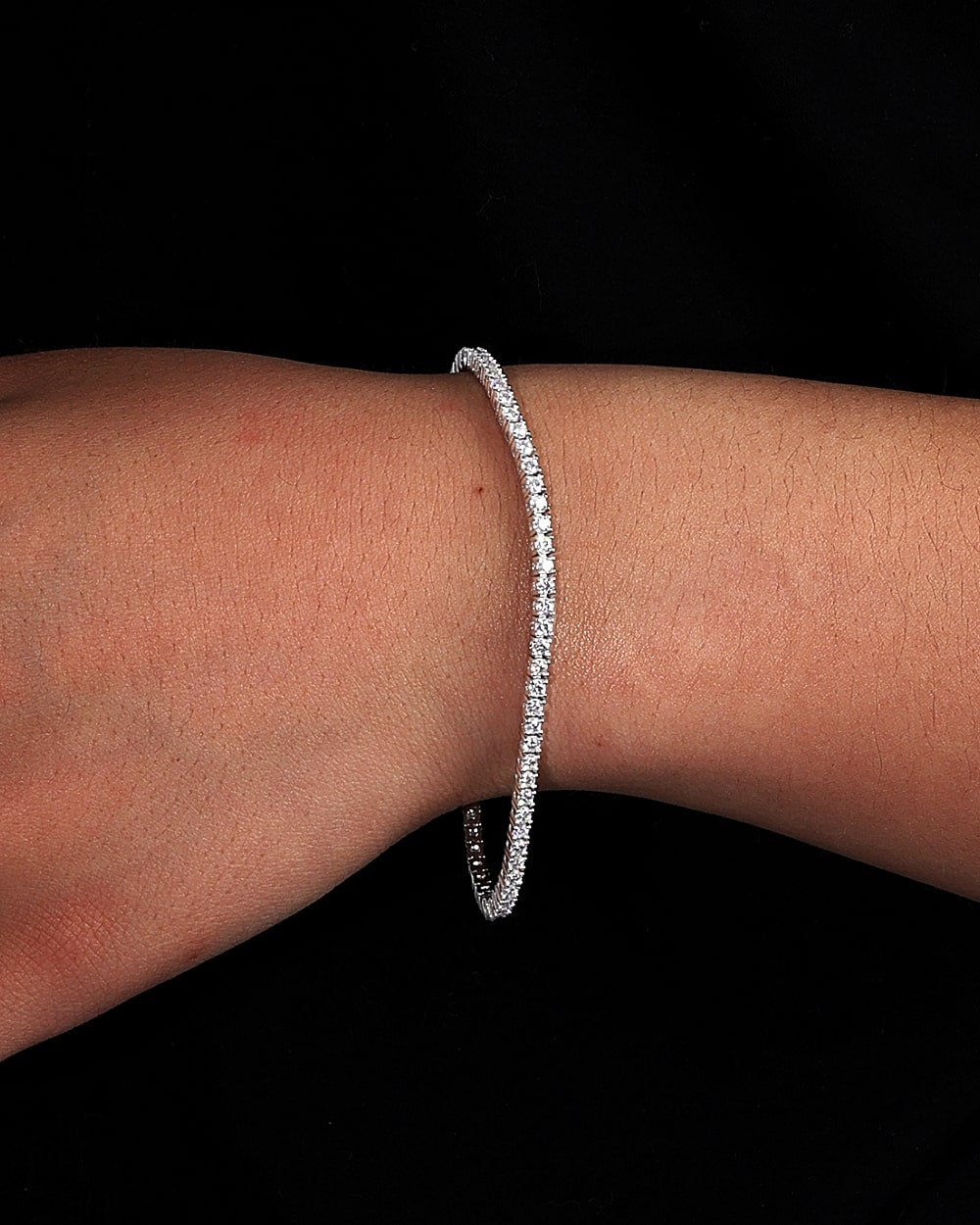 BRACELET TENNIS EN MOISSANITE. - 2MM