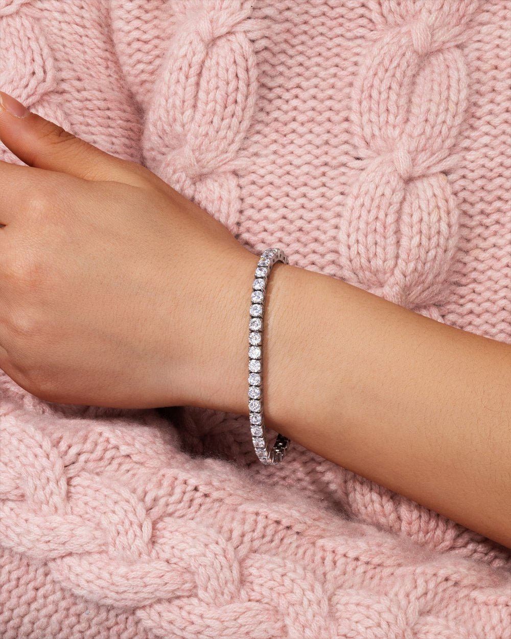 BRACELET TENNIS EN MOISSANITE. - 4MM