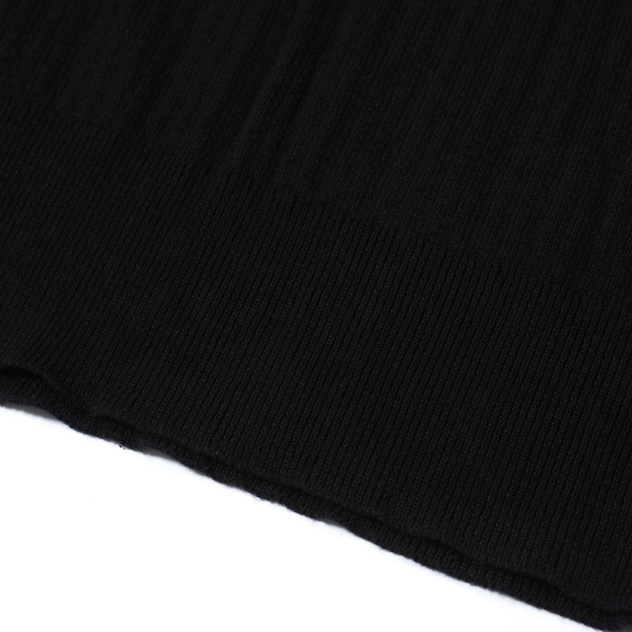 Polo en Maille Côtelée Noir pour Hommes des Années 60 – Chemise Rétro Minimaliste