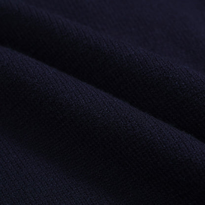 Cardigan Vintage pour Hommes – Tricot avec Détails Contrastés et Col en V Profond