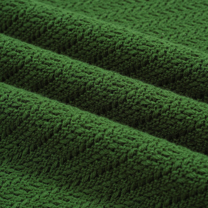 Polo à col ouvert pour hommes des années 60 – Vert avec finitions crème