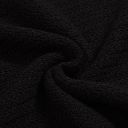 Polo Tricot Noir Rétro des Années 70 pour Hommes – Chemise Rouge à Col V