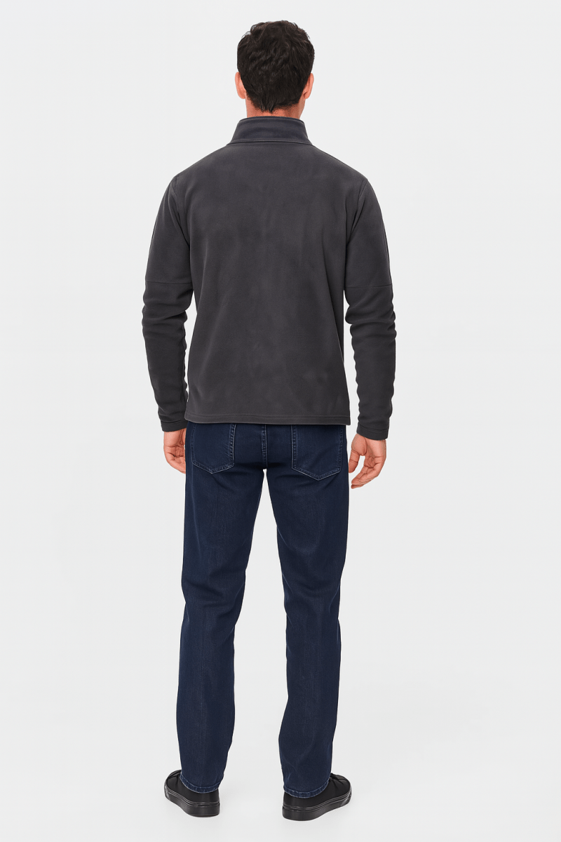 Pull demi-zippé à la mode pour l'hiver - Pull décontracté pour hommes