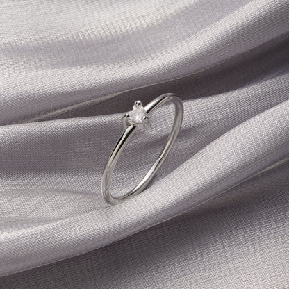 'Kleine Liebe' Bague en cristal en forme de cœur
