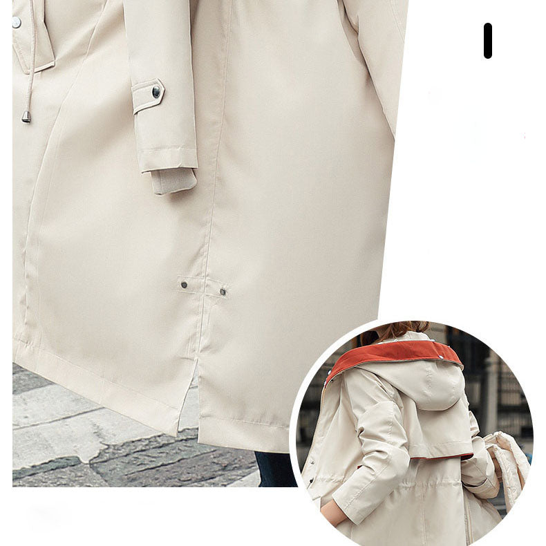 Fionna – Veste d'hiver pour femmes avec capuche et col en fausse fourrure douce