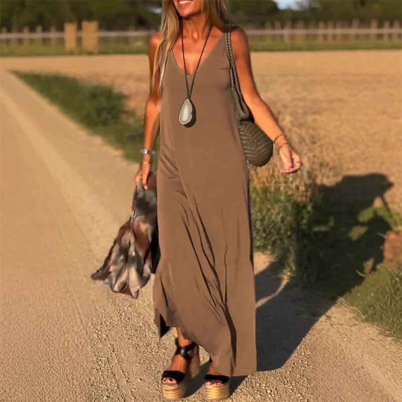 Amber™ | Robe Longue Sans Manches