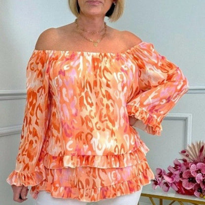 Lucinda | Blouse Drapée Hors-Épaule