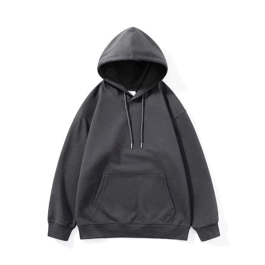 Sweat à capuche oversize unisexe coton polyester automne