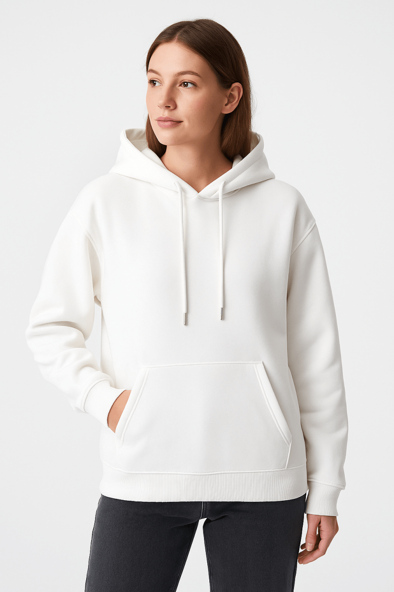 Sweat à capuche oversize unisexe coton polyester automne