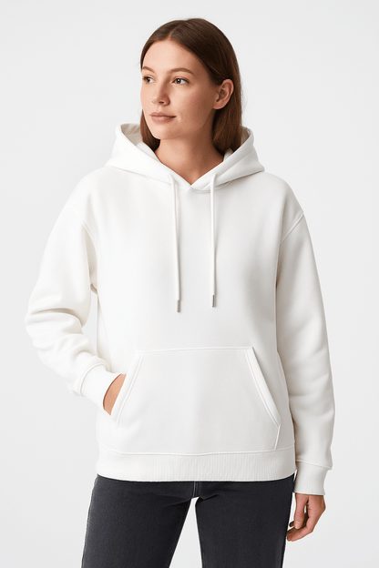 Sweat à capuche oversize unisexe coton polyester automne