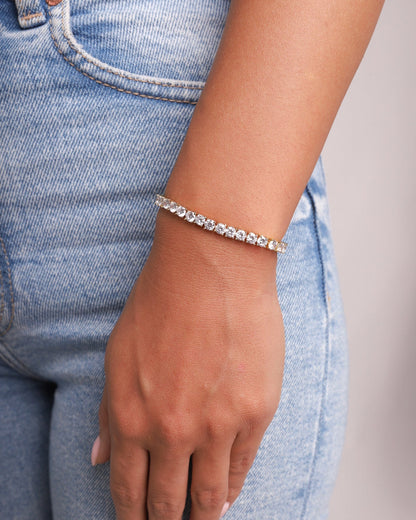 BRACELET TENNISBOY. - OR 4MM