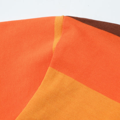 T-shirt rétro rayé coucher de soleil pour hommes – Style vintage des années 1970