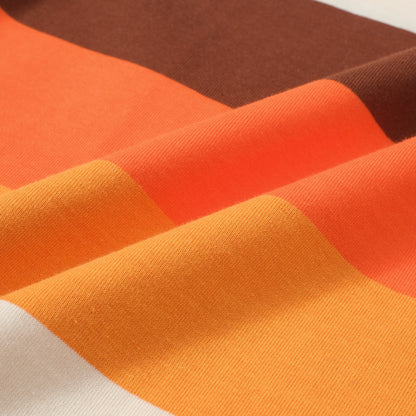 T-shirt rétro rayé coucher de soleil pour hommes – Style vintage des années 1970