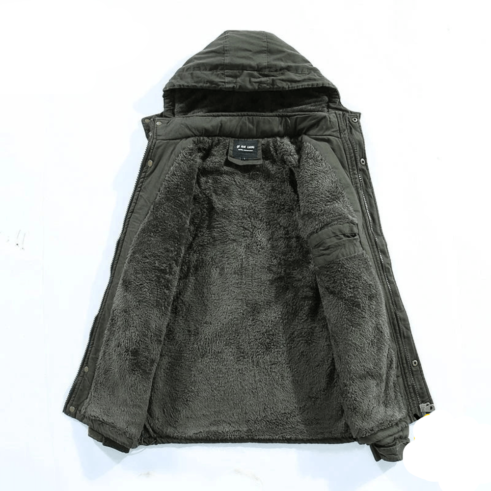 Veste à capuche en peluche pour hommes pour une chaleur et un style quotidiens