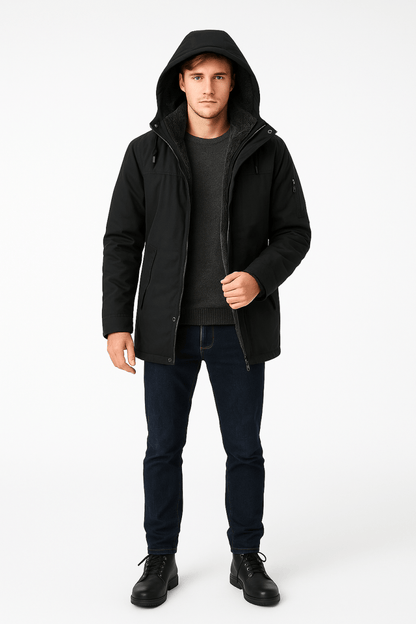 Veste à capuche en peluche pour hommes pour une chaleur et un style quotidiens