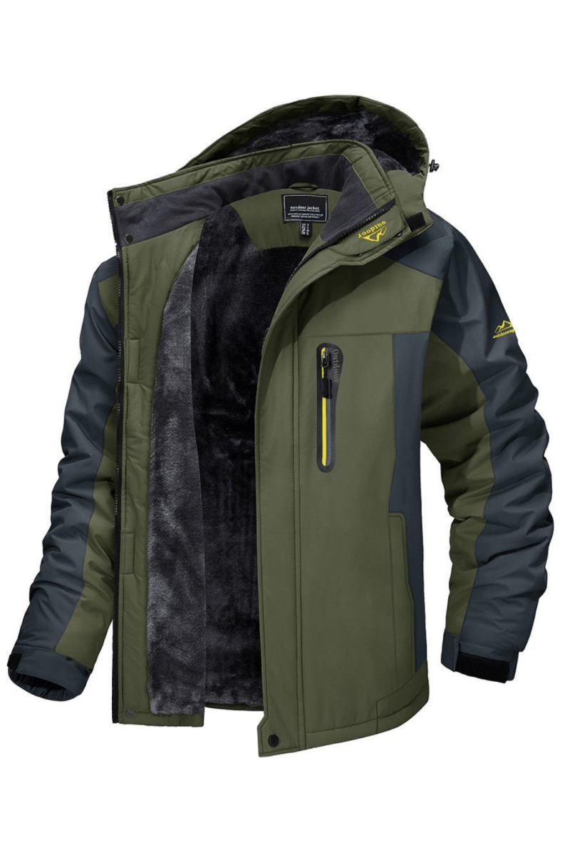 William | Veste à capuche rembourrée en polaire coupe-vent