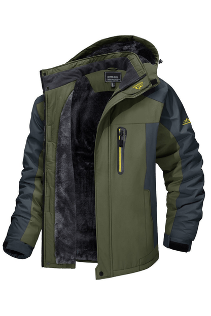 William | Veste à capuche rembourrée en polaire coupe-vent